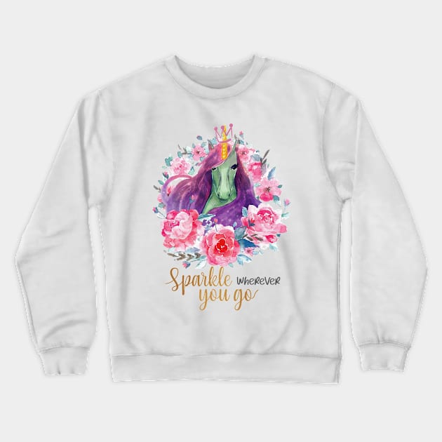 Sparkle wherever you go Crewneck Sweatshirt by T-shirt Factory